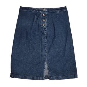 Vintage Liz Claiborne Liz Wear Denim Skirt- Size 10